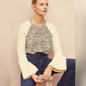 Anthropologie Dolan Knit Bell Sleeves Boho Top size XS